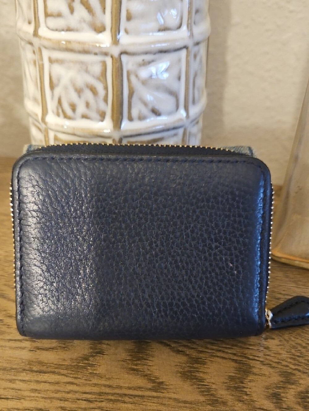 Coach Blue Denim Wallet with Gold Logo Accent - Picture 2 of 7